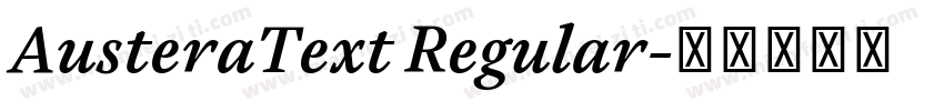 AusteraText Regular字体转换